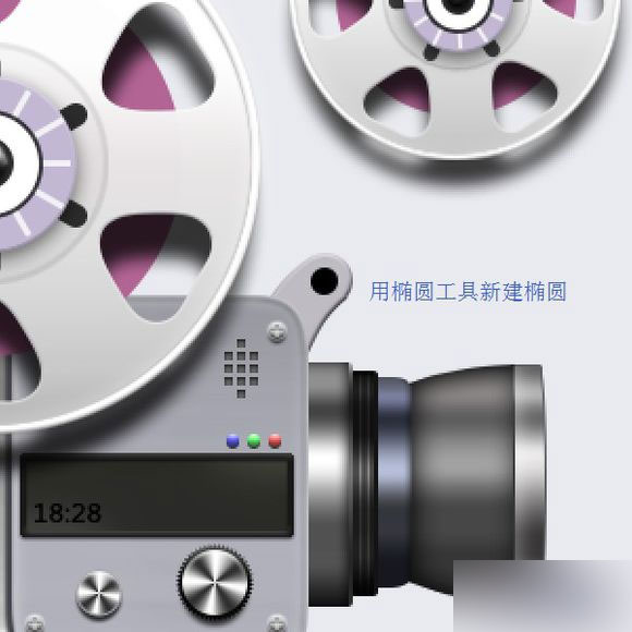 PS鼠绘超精致逼真的古董电影播放机教程