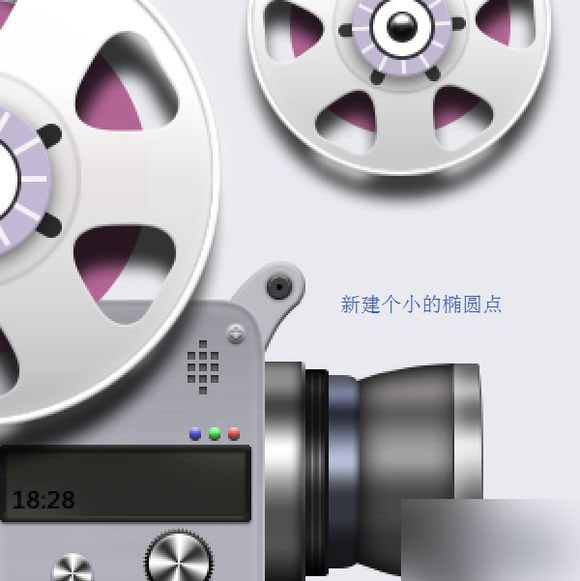 PS鼠绘超精致逼真的古董电影播放机教程