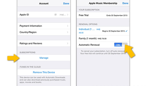 [教程]如何防止Apple Music免费期后自动续费?