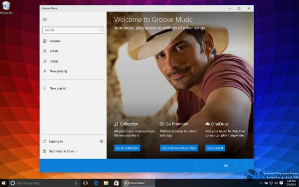 Windows 10 Build 10166发布 Groove品牌正式上线