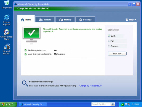 微软今日彻底终止Windows XP版MSE安全防护”