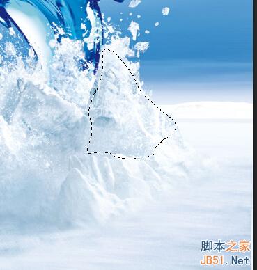 PS合成从冰雪地里冲出来的狼特效教程