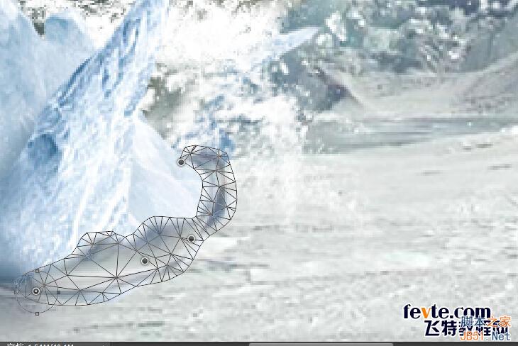 PS合成从冰雪地里冲出来的狼特效教程