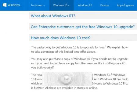 微软官网首曝Win10家庭版/专业版零售价 与Win8.1售价一致”