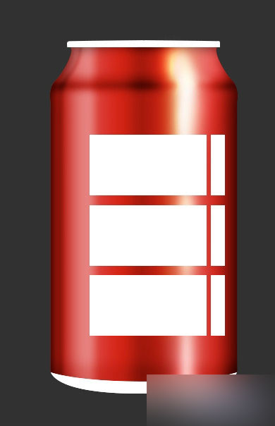 PS鼠绘质感逼真的可乐罐子