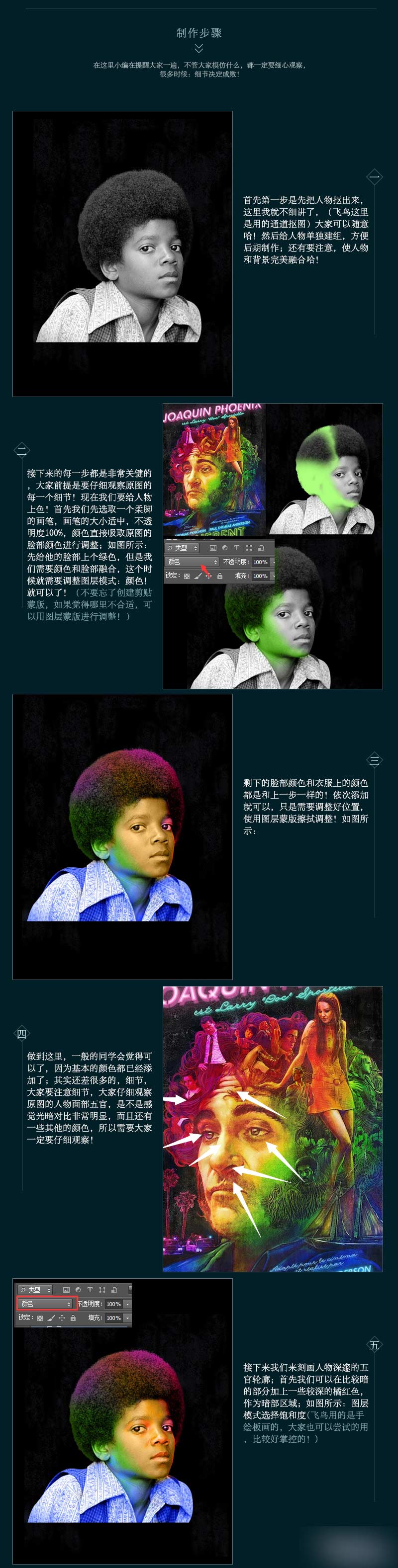 PS模仿电影制作炫彩海报教程