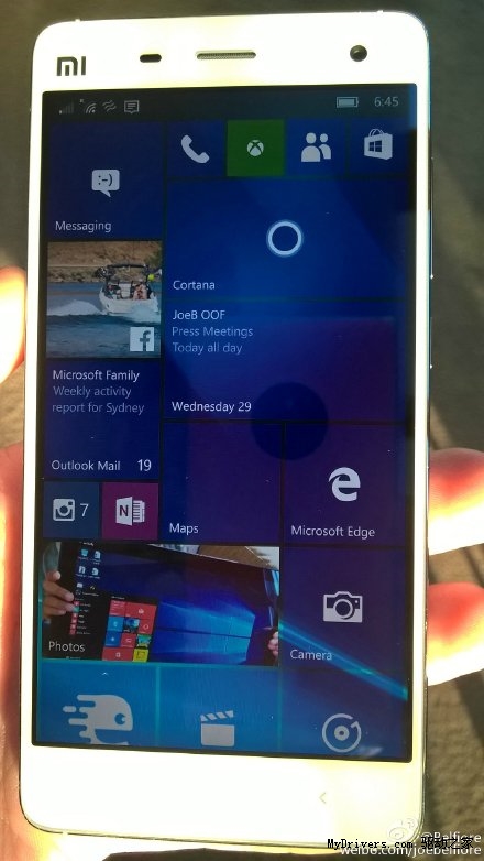 亮瞎！小米4刷上了Windows 10：很流畅