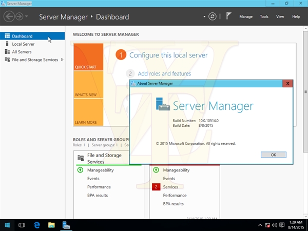 海量截图＋下载：Windows Server 2016第三技术预览版泄露