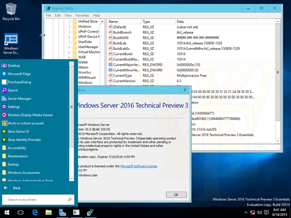 海量截图＋下载：Windows Server 2016第三技术预览版泄露