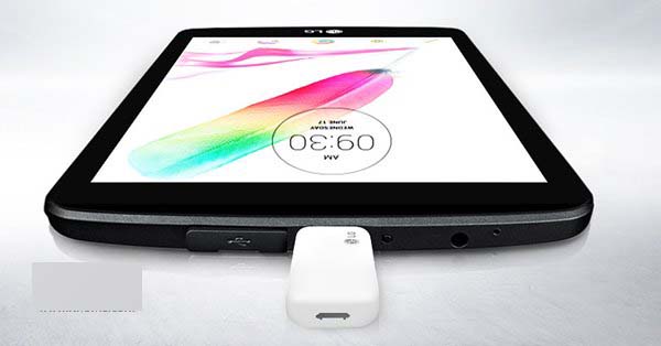 LG发布G Pad 2平板电脑：8寸纤薄机身+全尺寸USB接口”