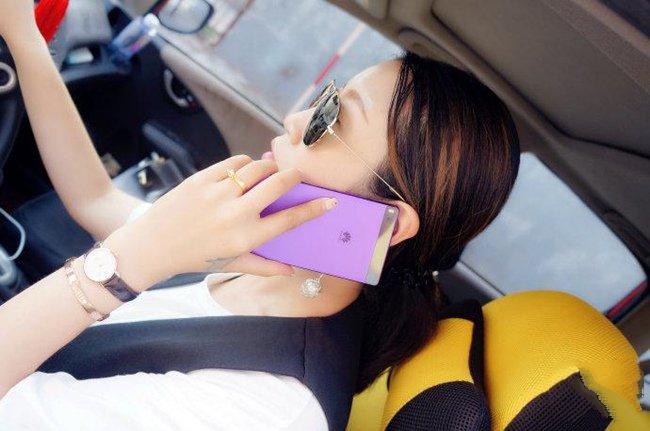 紫色,华为P8,惊艳,女神