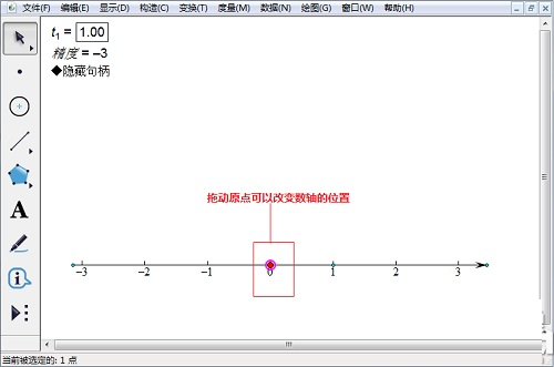 怎样在几何画板中画数轴？ 几何画板画数轴方法