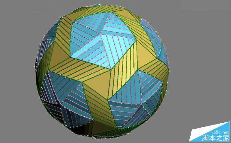 3DMAX制作一个彩色立体球方法介绍”