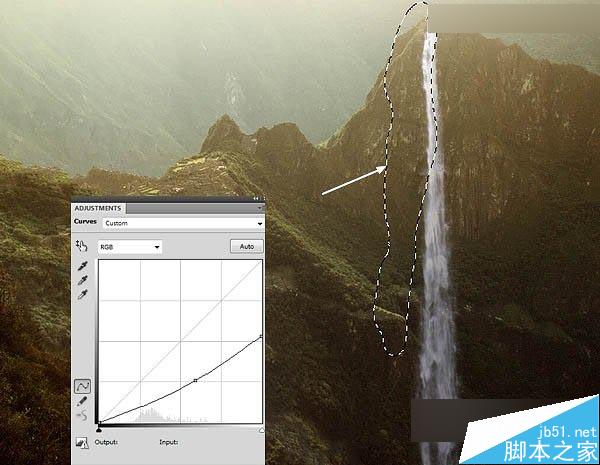 Photoshop合成唯美的山峰晨光效果图
