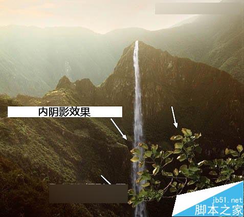 Photoshop合成唯美的山峰晨光效果图