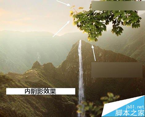 Photoshop合成唯美的山峰晨光效果图