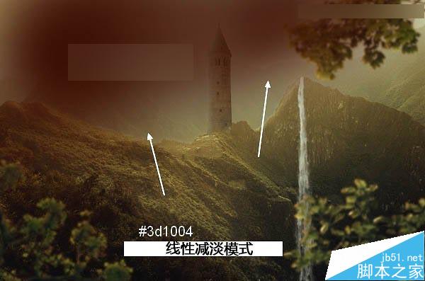 Photoshop合成唯美的山峰晨光效果图