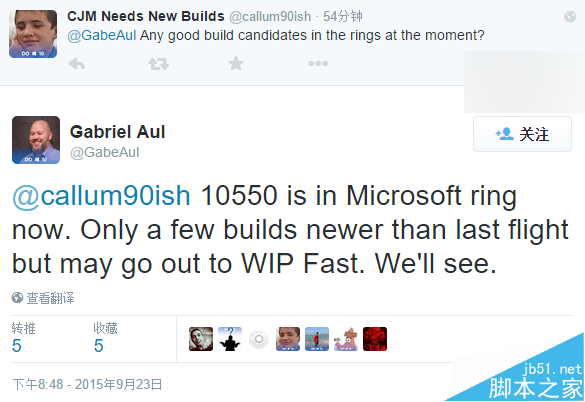 微软正在内测win10 Build 10550版本 有望推送快速版”