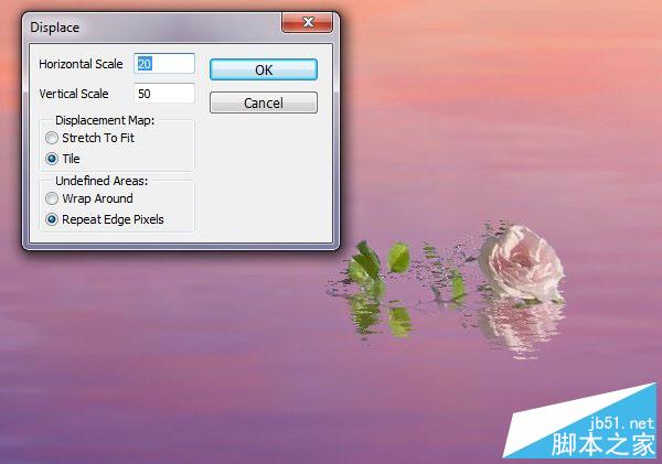 Photoshop合成梦幻风格湖载满鲜花的湖中小舟场景图