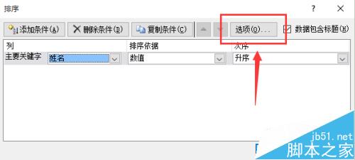 excel 2010教程之表格中的姓名按笔画排序