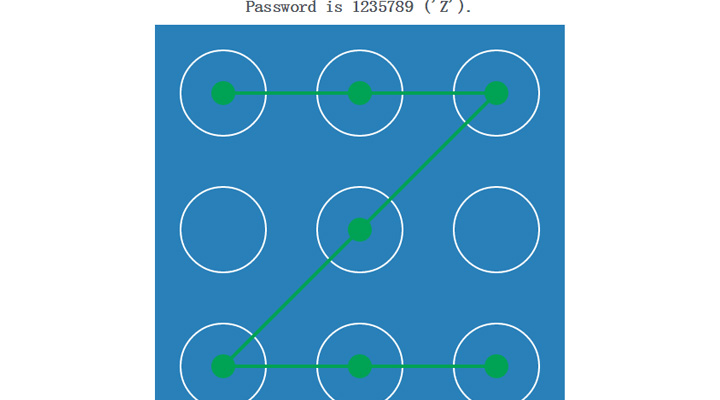 纯JavaScript代码实现移动设备绘图解锁