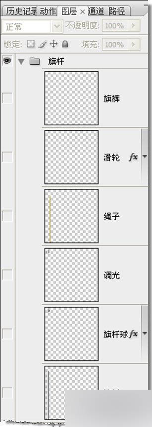 PS制作飞扬的五星红旗gif动态图教程