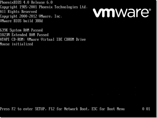 设置VMware启动进入BIOS以及对UEFI的支持