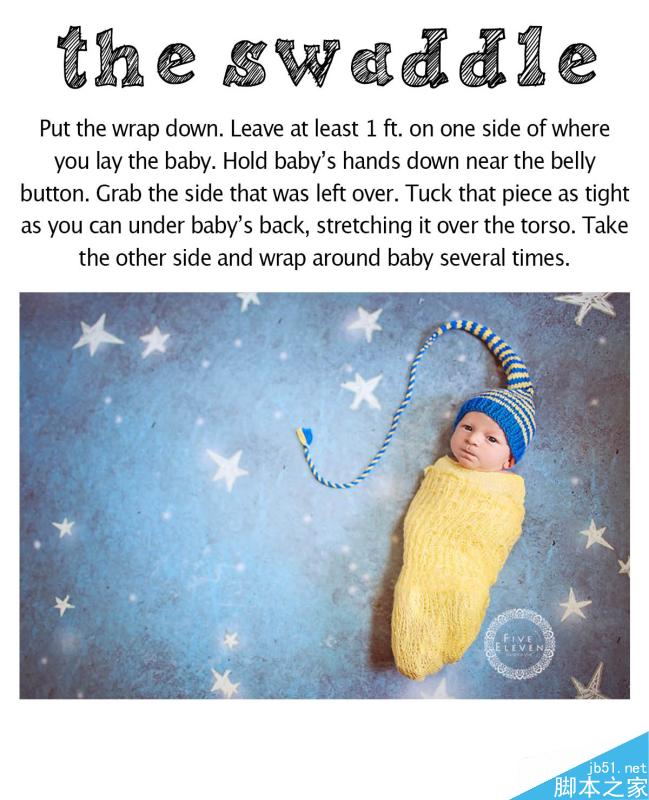 自然光下可爱的新生婴儿照拍照造型指南课程