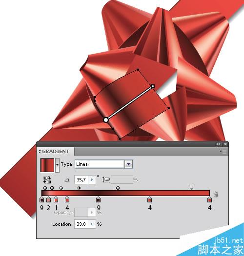 AI CS4制作礼品包装花 脚本之家 AI实例教程