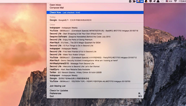 Alerts for Gmail for Mac V1.5 苹果电脑版