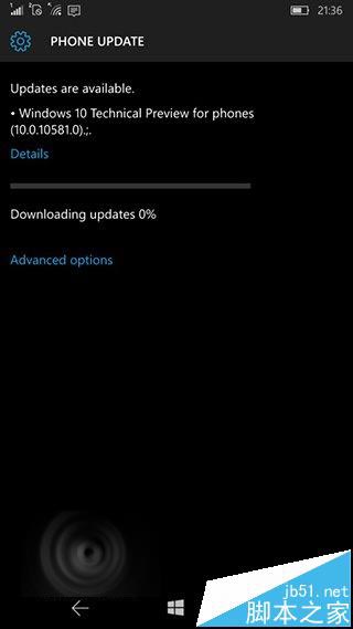 Win10 Mobile预览版10581更新失败下载卡在0%的解决办法”