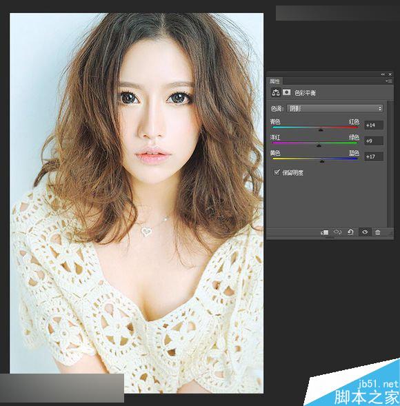 Photoshop给清纯女孩打造唯美的封面手绘效果图