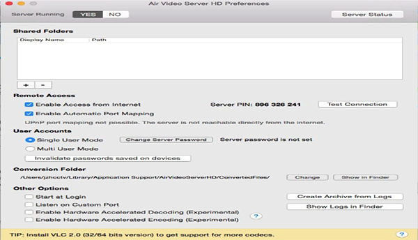 Air Video Server for Mac V2.1.0 苹果电脑版