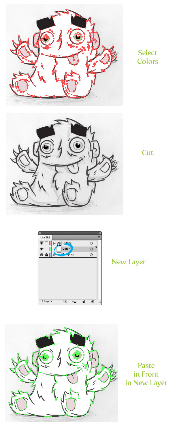 AI绘制可爱卡通老人 脚本之家 AI实例教程
