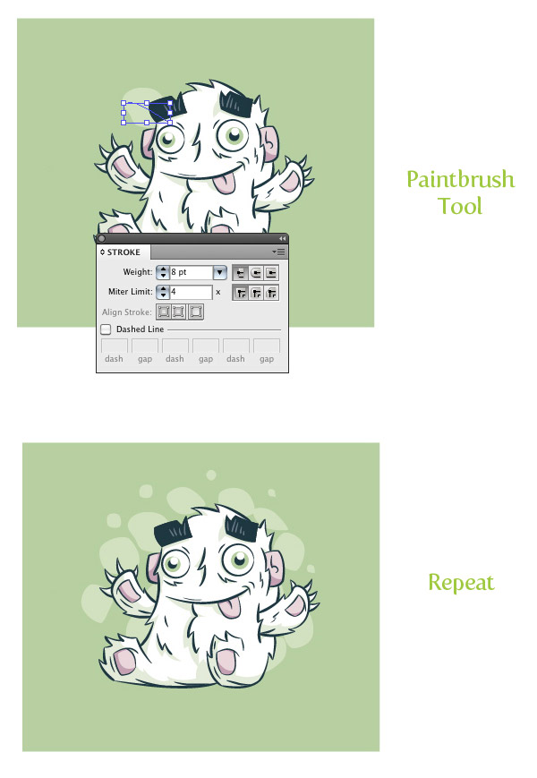 AI绘制可爱卡通老人 脚本之家 AI实例教程