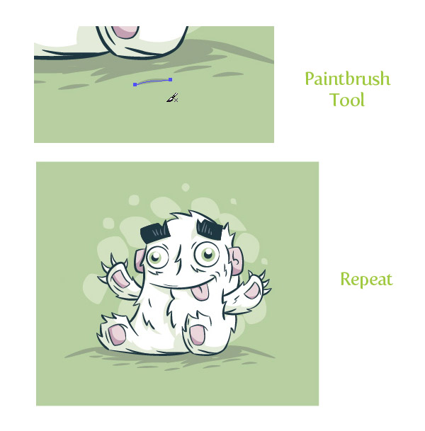 AI绘制可爱卡通老人 脚本之家 AI实例教程