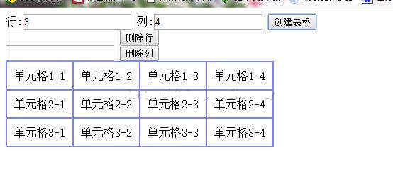 JavaScript如何动态创建table表格