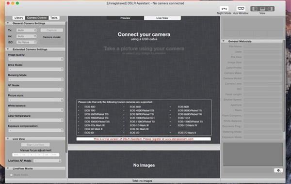 DSLR Assistant Mac破解版下载 DSLR Assistant for Mac(数码相机远程控制软件) V3.5.0 苹果电脑版