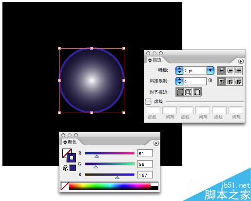 AI制作质感金属文字效果教程 脚本之家 AI实例教程