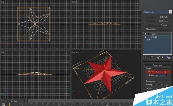 3DSMAX制作雨伞 脚本之家 3DSMAX建模教程