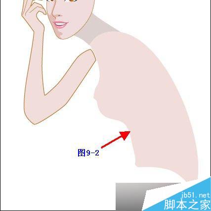 Illustrator鼠绘教程：插画人物系列之清纯美女的绘制-中_中国教程网