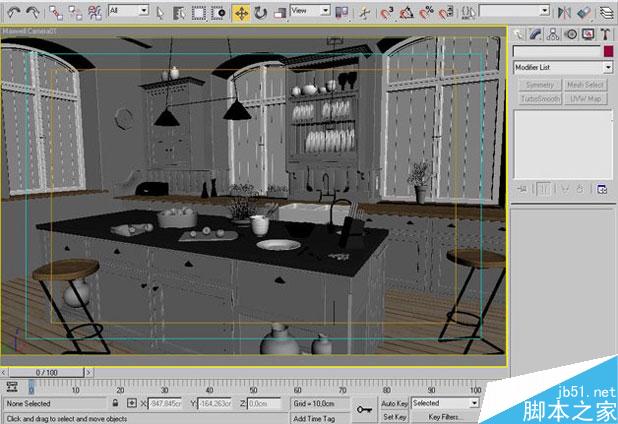 3ds Max打造西式厨房局部 脚本之家 室内设计教程