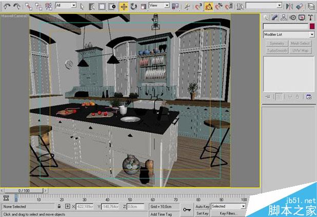 3ds Max打造西式厨房局部 脚本之家 室内设计教程