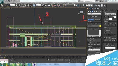 3dmax如何打室内筒灯灯光?