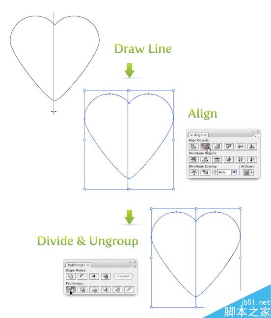 AI绘制漂亮四叶草  AI实例教程画线和分