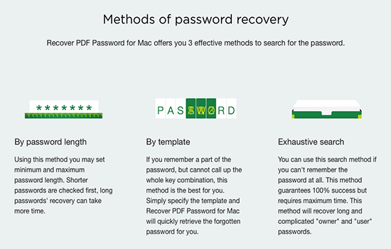 recover pdf password Mac版下载 recover pdf password for Mac V3.1.43 苹果电脑版