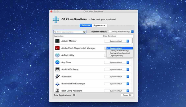 LionScrollbars Mac版下载