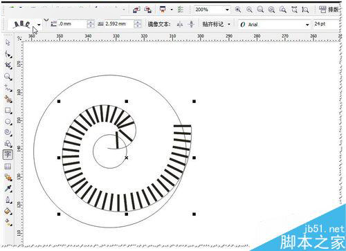 CDR教程：如何设计螺旋式标志？