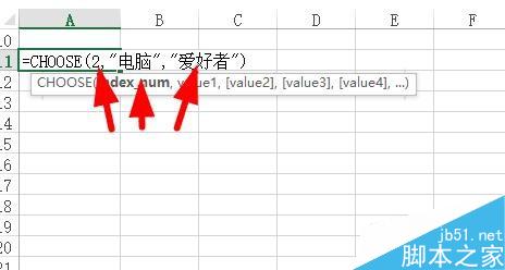 Excel中如何使用Choose从参数中选择特定值？