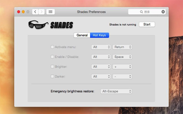 Shades for Mac(屏幕亮度调节软件) V1.2 苹果电脑版